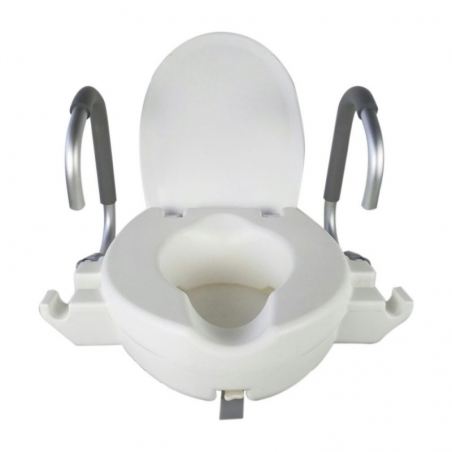 Elevador WC, Con tapa, 10 cm, Blanco, Titán, Hasta 160 Kg