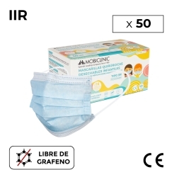 500 Mascarillas Quirúrgicas IIR, 0,10€/ud, Sin grafeno, 3 capas